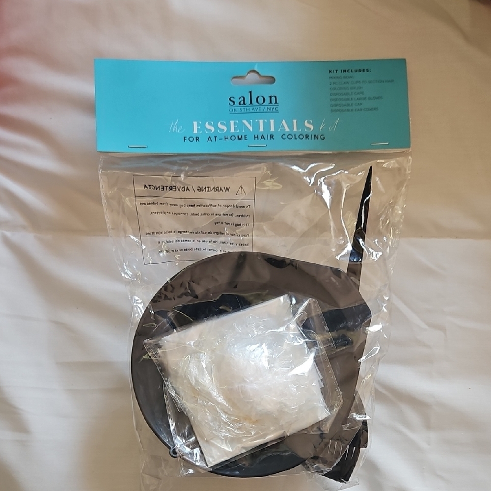 Salon Hair Coloring Kit with Black Bowl